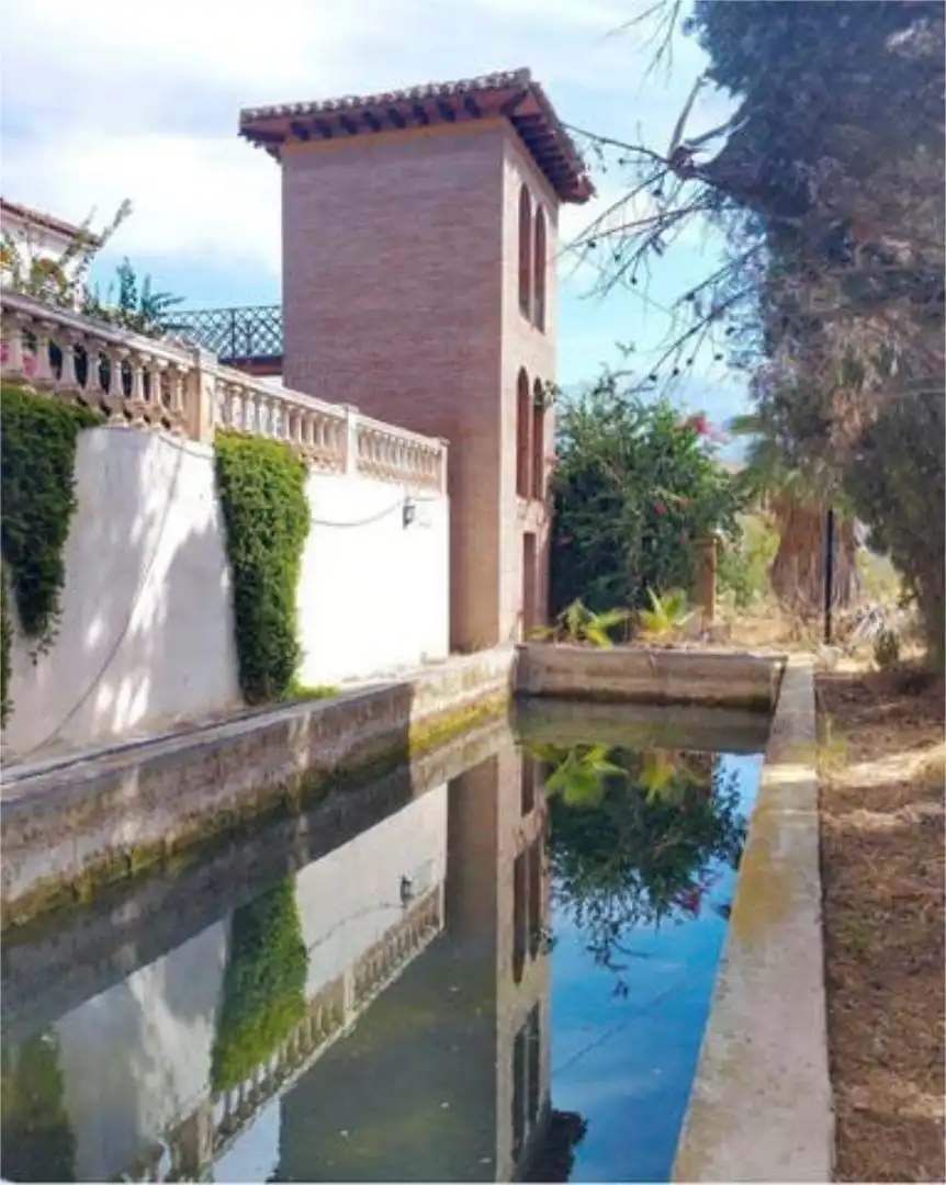 Garten von Einfamilien-Reihenhaus zum Verkauf in Vélez-Málaga mit Terrasse und Schwimmbad