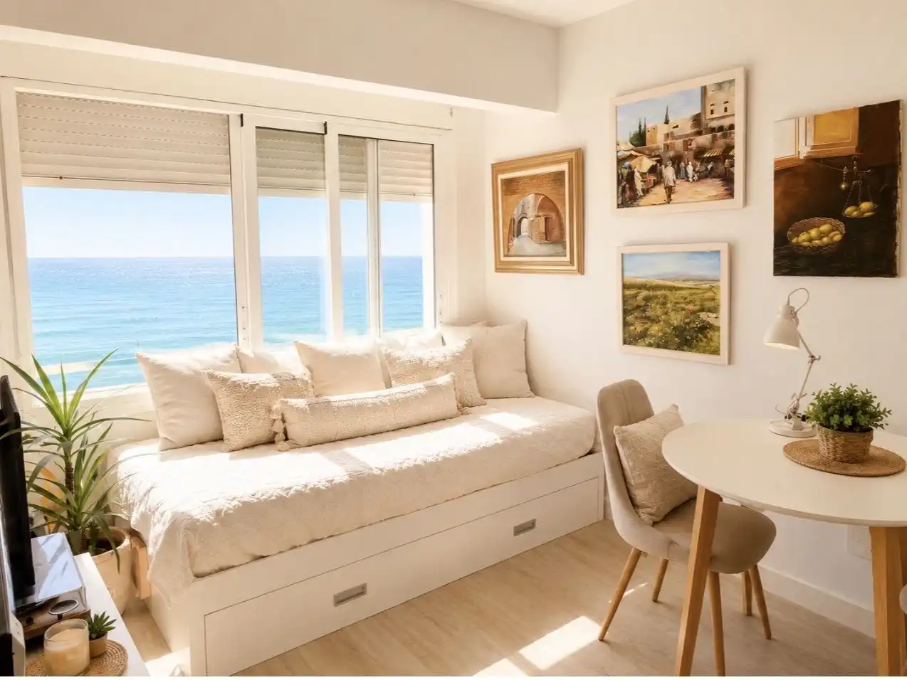 Wohnung zum Verkauf in Paseo Marítimo Ciudad de Melilla, 19, La Malagueta - Monte Sancha Schlafzimmer von Wohnung zum Verkauf in Málaga Capital mit Terrasse und Balkon