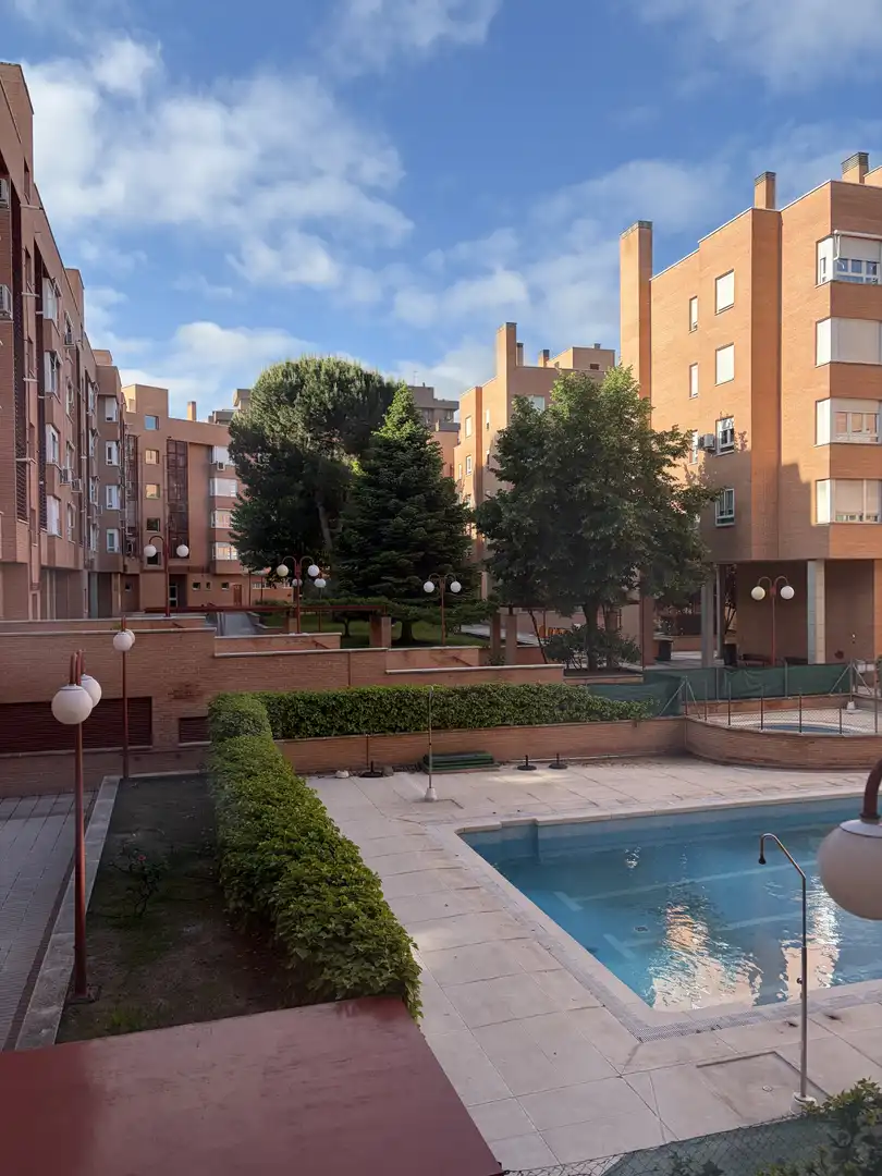 Flat for sale in Avenida de Arcentales, 67b, Rosas - Musas Exterior view of Flat for sale in Madrid Capital with Air Conditioner and Swimming Pool