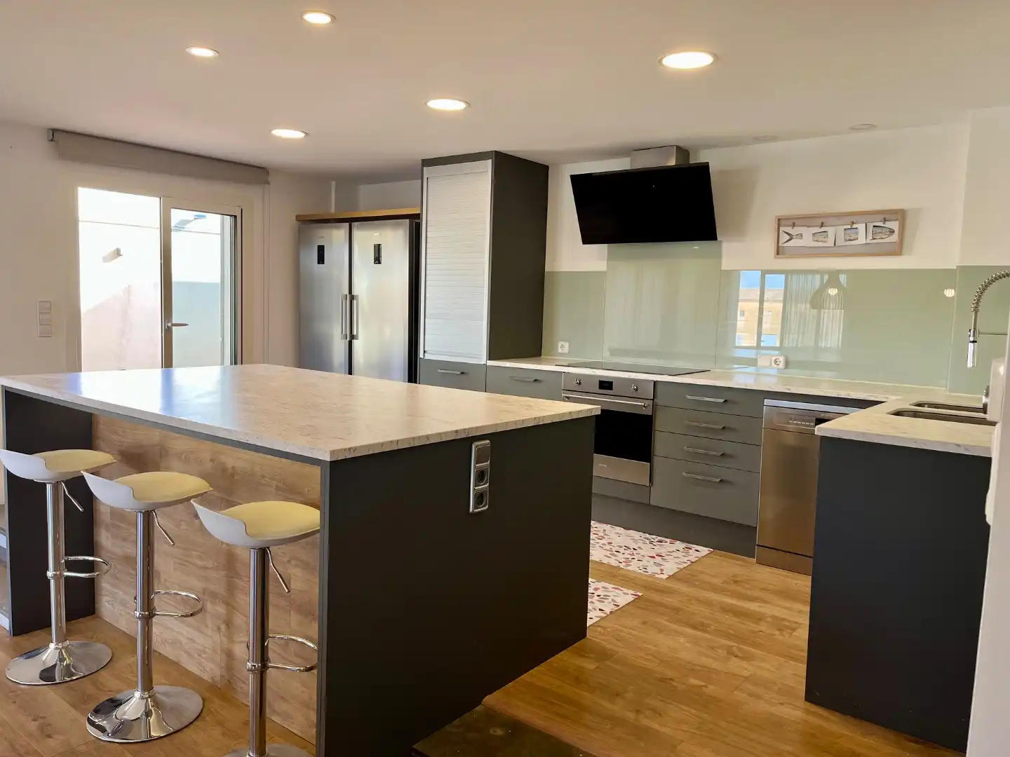 Piso de alquiler en Passeig del Ferrocarril, 60, Manacor Centre Cocina de Piso de alquiler en Manacor con Aire acondicionado, Calefacción y Parquet