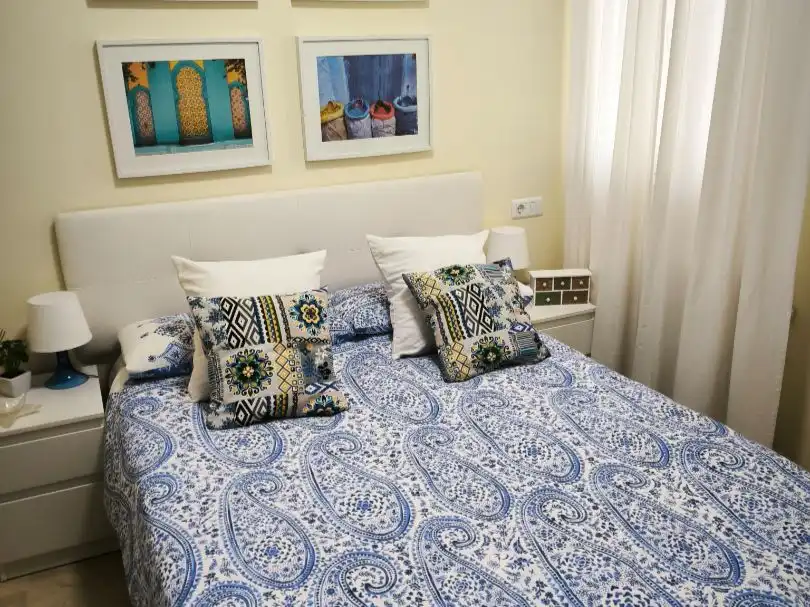 Flat for rent in Calle Santiago, 32, Ayuntamiento - Barrio Alto Bedroom of Flat for rent in Sanlúcar de Barrameda with Air Conditioner, Heating and Storage room