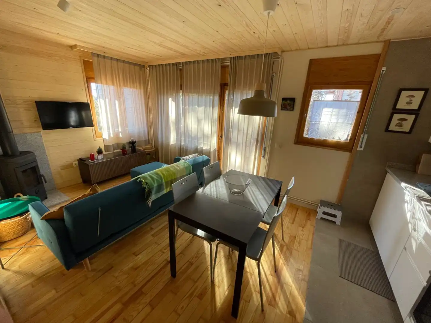 Apartamento de alquiler en Carrer d'Encorones, 2, Llívia Sala de estar de Apartamento de alquiler en Llívia con Calefacción, Parquet y Terraza