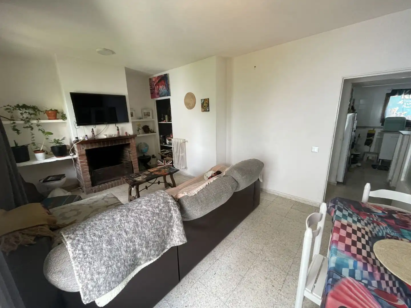 Sala de estar de Piso de alquiler en El Espinar con Amueblado y Balcón