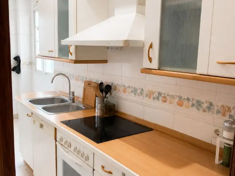 Kitchen of Flat for sale in  Madrid Capital  with Terrace and Swimming Pool