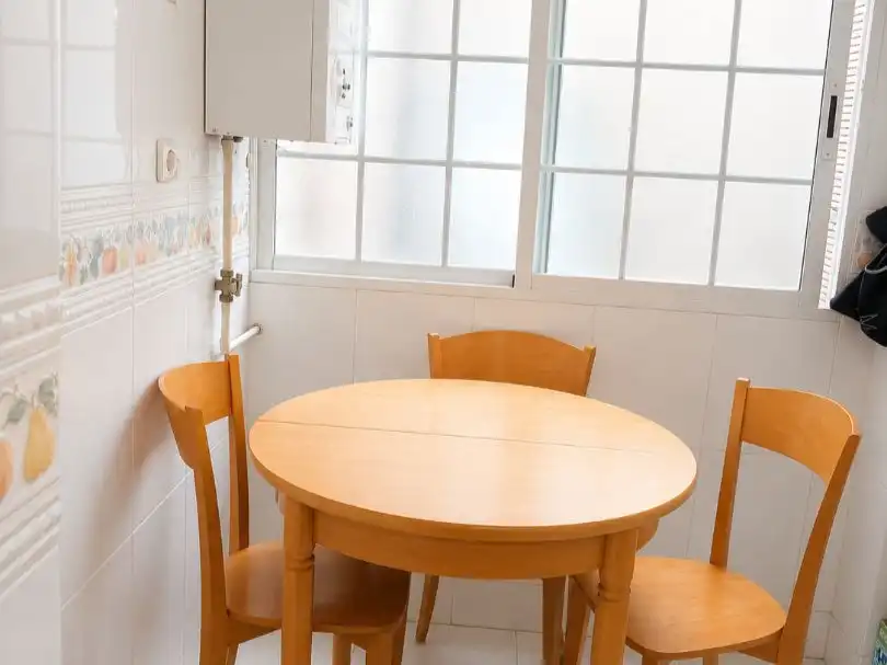 Dining room of Flat for sale in  Madrid Capital  with Terrace and Swimming Pool