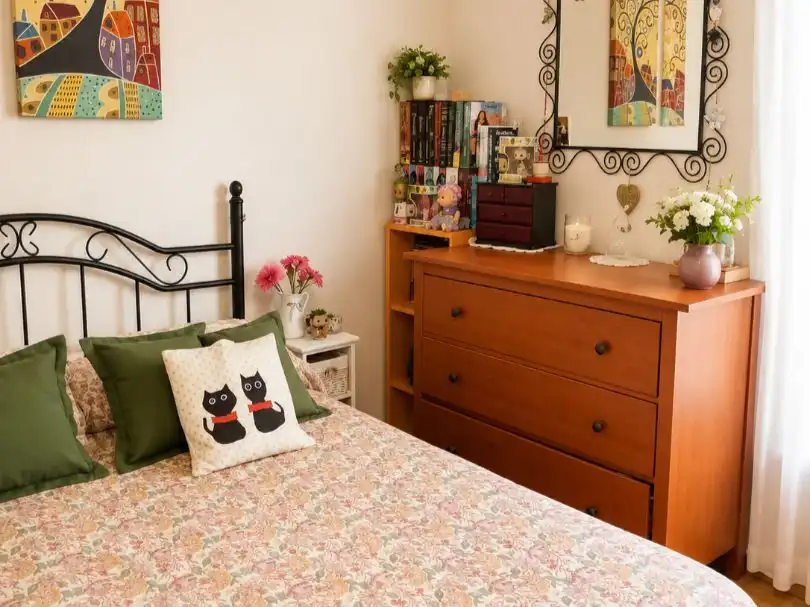 Bedroom of Flat for sale in  Madrid Capital  with Terrace and Swimming Pool