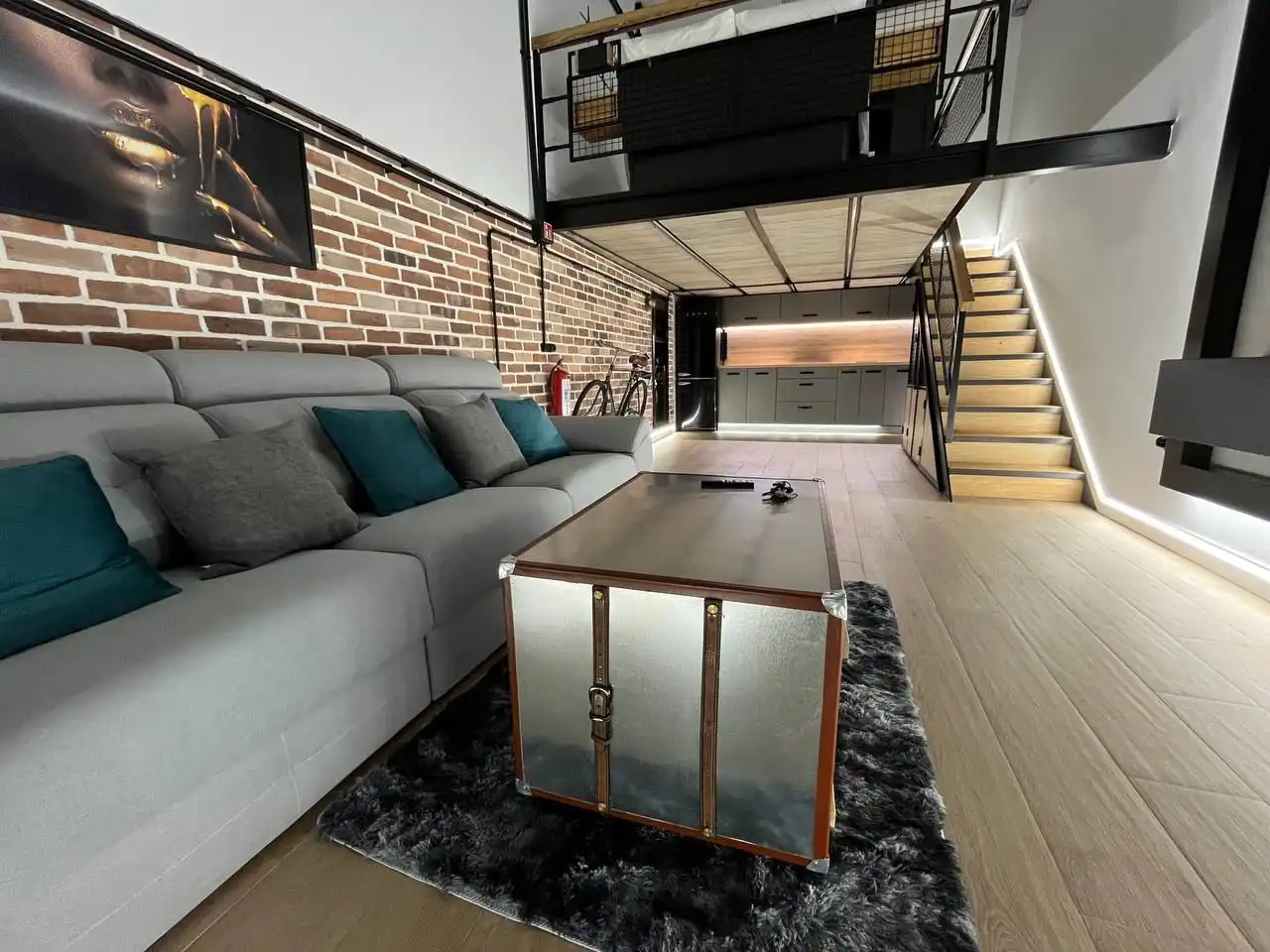 Sala de estar de Loft de alquiler en Olivenza con Aire acondicionado, Calefacción y Amueblado