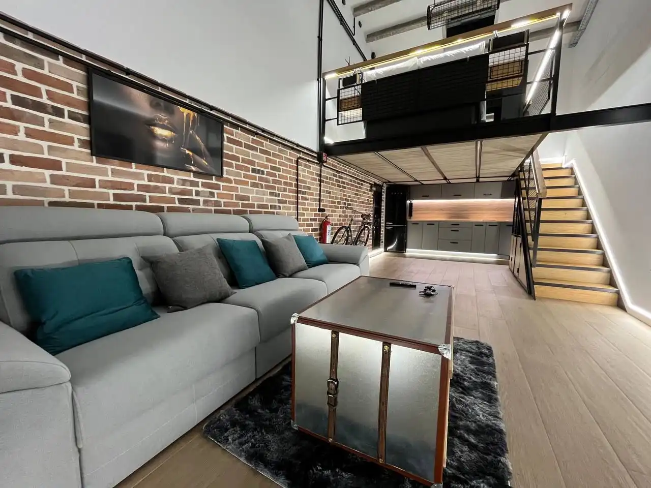 Sala de estar de Loft de alquiler en Olivenza con Aire acondicionado, Calefacción y Amueblado