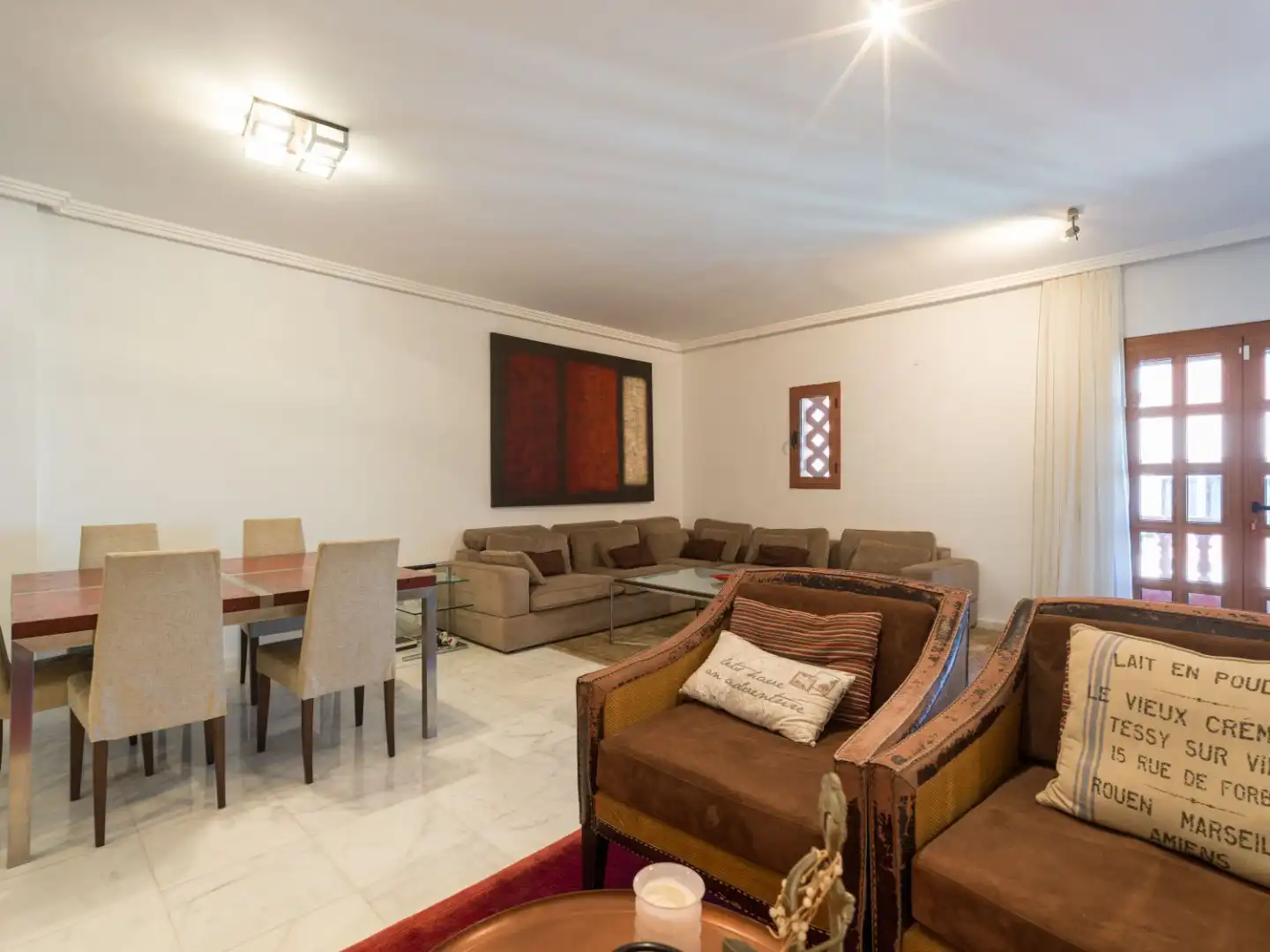 Living room of Flat for rent in Las Palmas de Gran Canaria  with Air Conditioner, Parquet flooring and Furnished