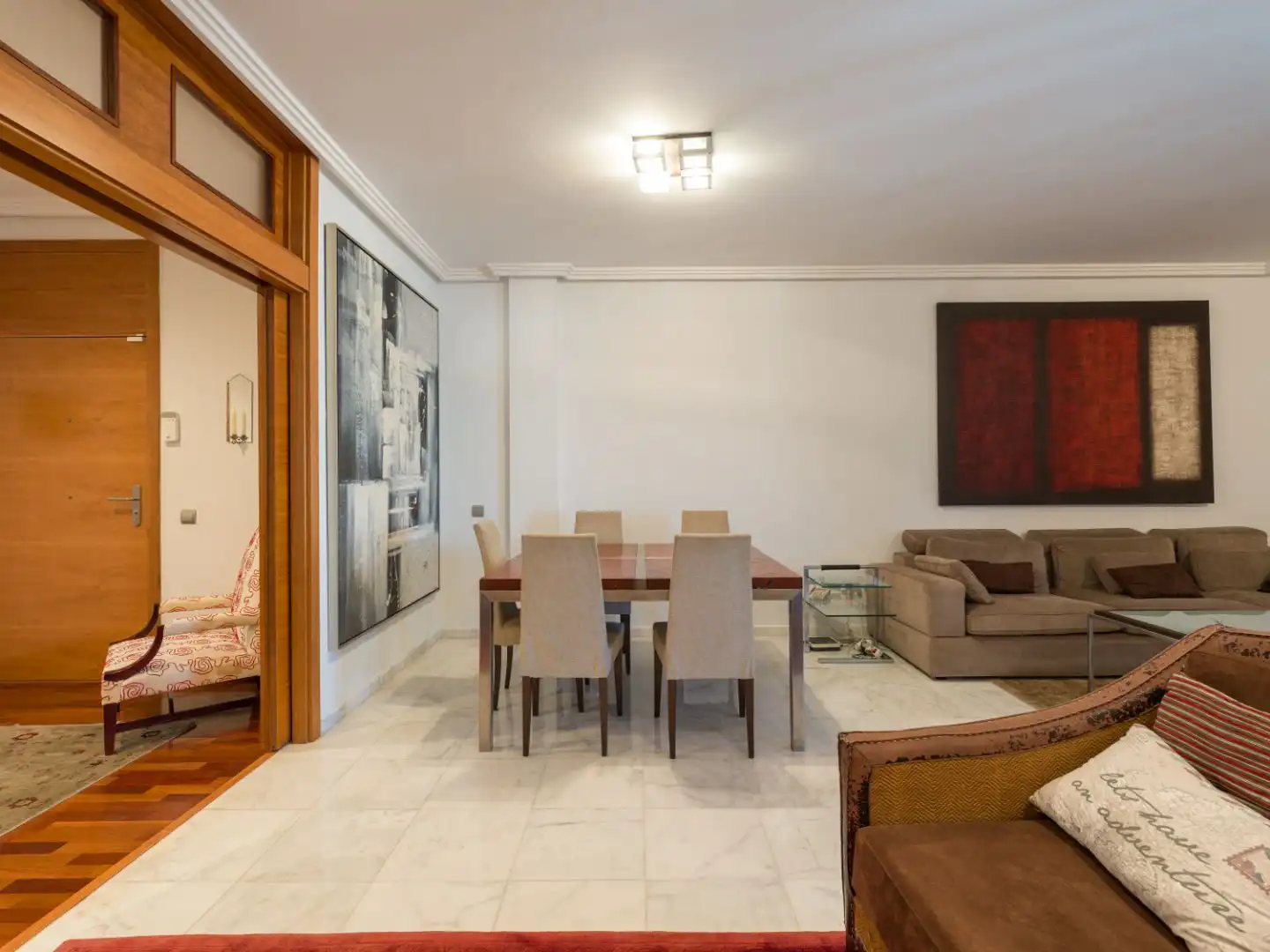 Dining room of Flat for rent in Las Palmas de Gran Canaria  with Air Conditioner, Parquet flooring and Furnished