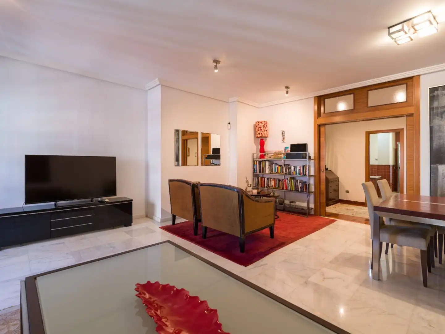 Living room of Flat for rent in Las Palmas de Gran Canaria  with Air Conditioner, Parquet flooring and Furnished