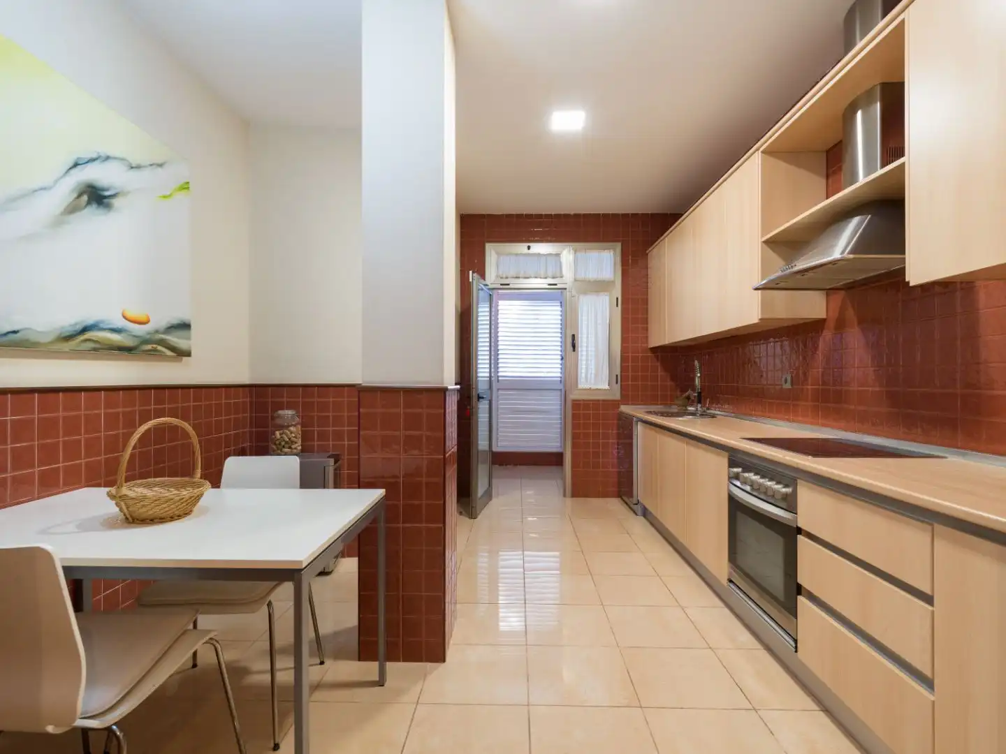 Kitchen of Flat for rent in Las Palmas de Gran Canaria  with Air Conditioner, Parquet flooring and Furnished