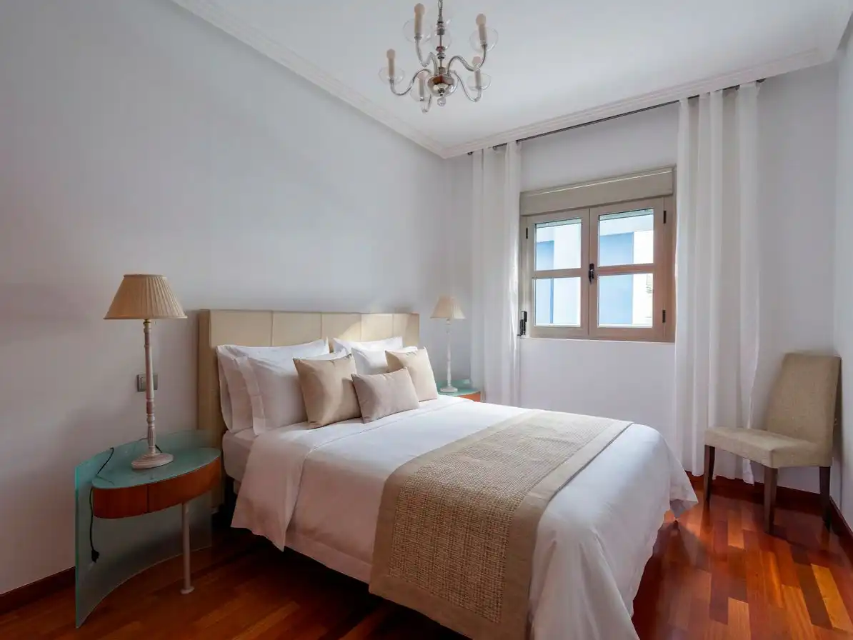 Bedroom of Flat for rent in Las Palmas de Gran Canaria  with Air Conditioner, Parquet flooring and Furnished