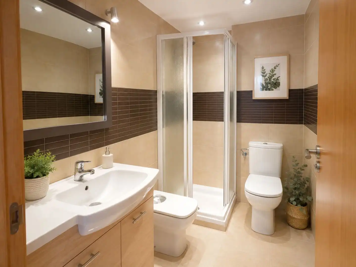 Badezimmer von Wohnung zum Verkauf in Murcia mit Klimaanlage, Heizung und Terrasse