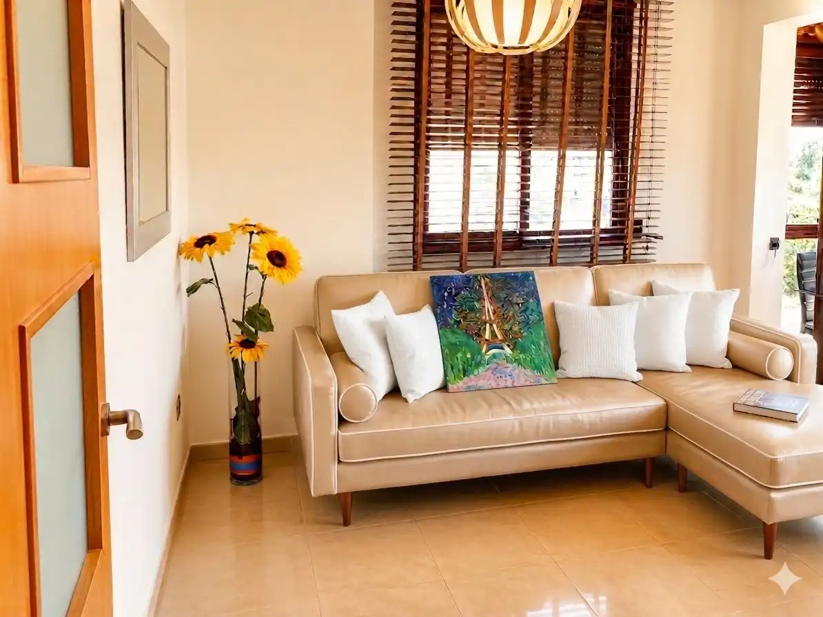 Wohnzimmer von Wohnung zum Verkauf in Murcia mit Klimaanlage, Heizung und Terrasse