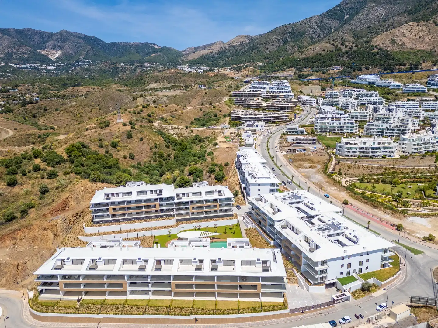 Vista exterior de Pis de lloguer en Fuengirola amb Aire condicionat, Calefacció i Jardí privat