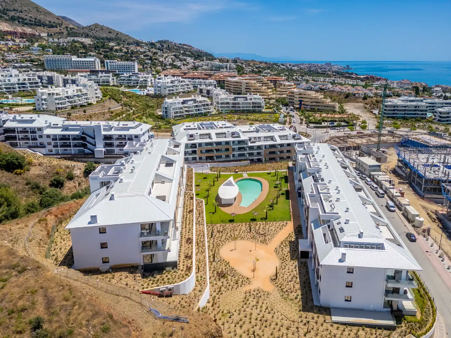 Vista exterior de Pis de lloguer en Fuengirola amb Aire condicionat, Calefacció i Jardí privat