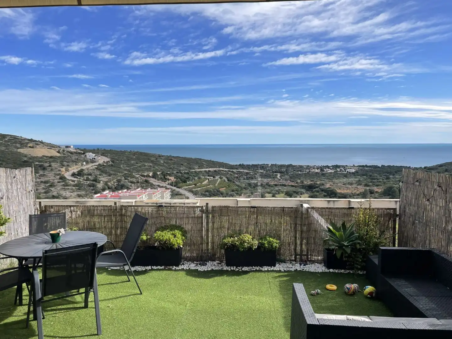 Terrasse von Einfamilien-Reihenhaus zum Verkauf in Peñíscola / Peníscola mit Klimaanlage, Terrasse und Schwimmbad
