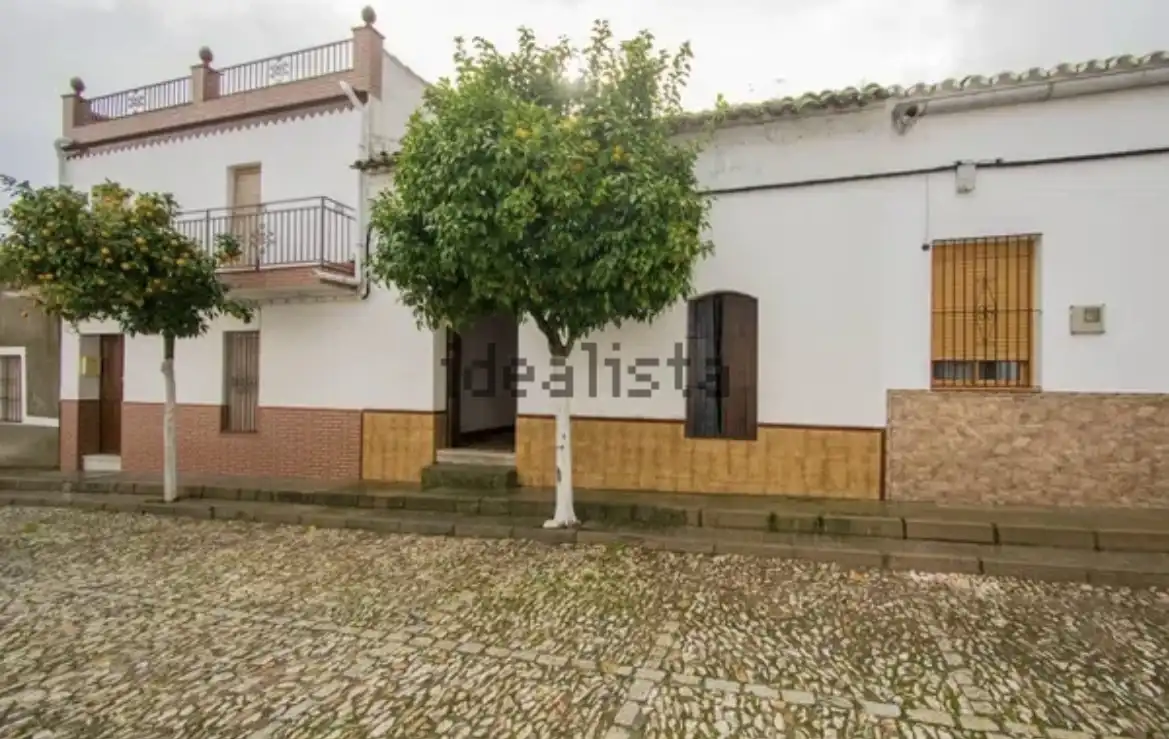 Vista exterior de Casa o xalet en venda en Almadén de la Plata amb Terrassa