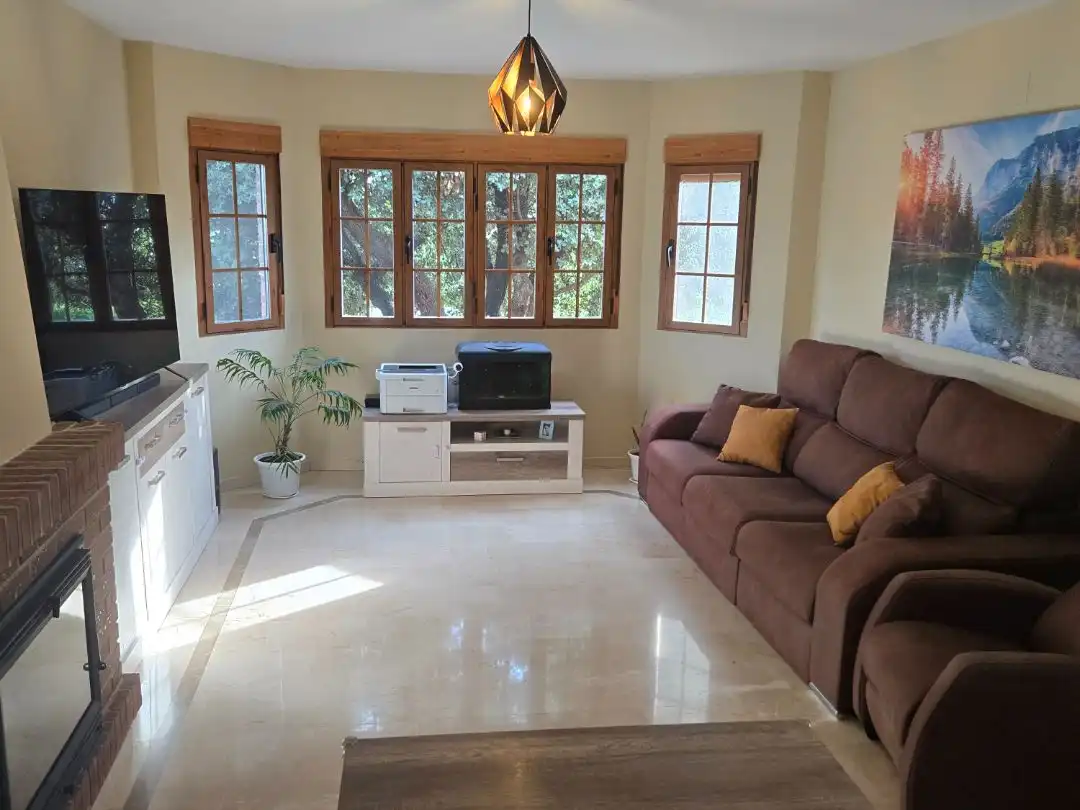 Houses for sale in Calle Coruña, 32, Pedrezuela Living room of Houses for sale in Pedrezuela with Air Conditioner, Terrace and Swimming Pool