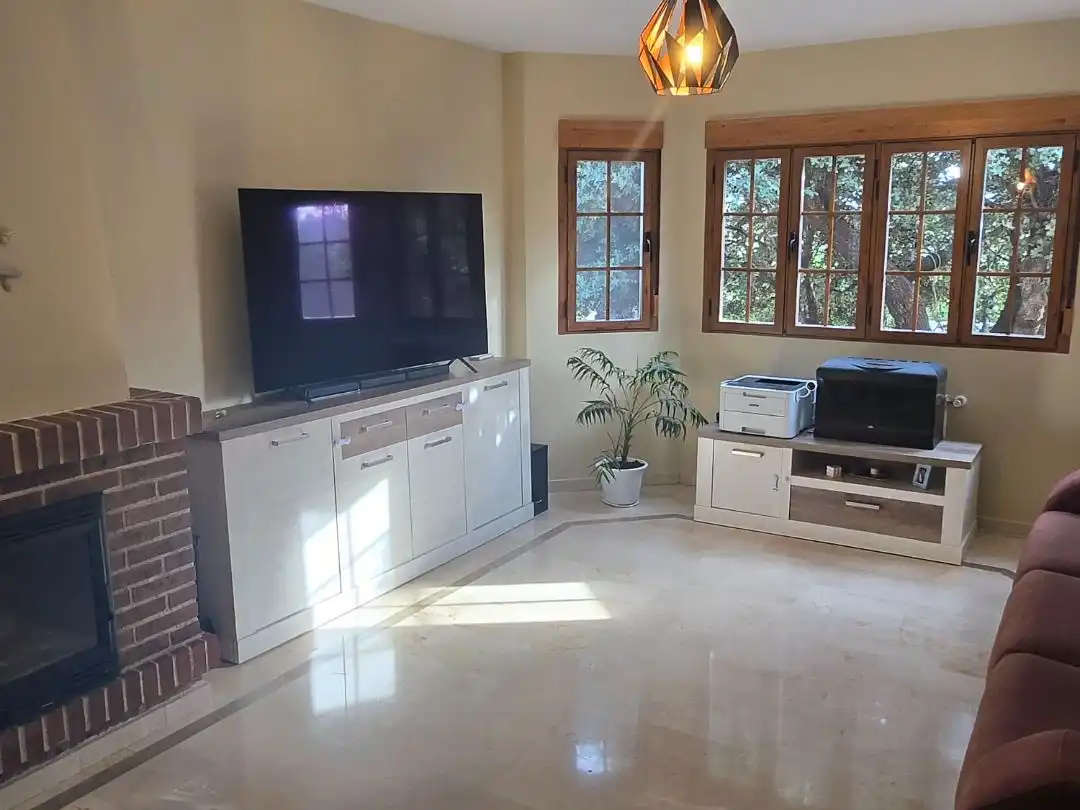 Houses for sale in Calle Coruña, 32, Pedrezuela Living room of Houses for sale in Pedrezuela with Air Conditioner, Terrace and Swimming Pool