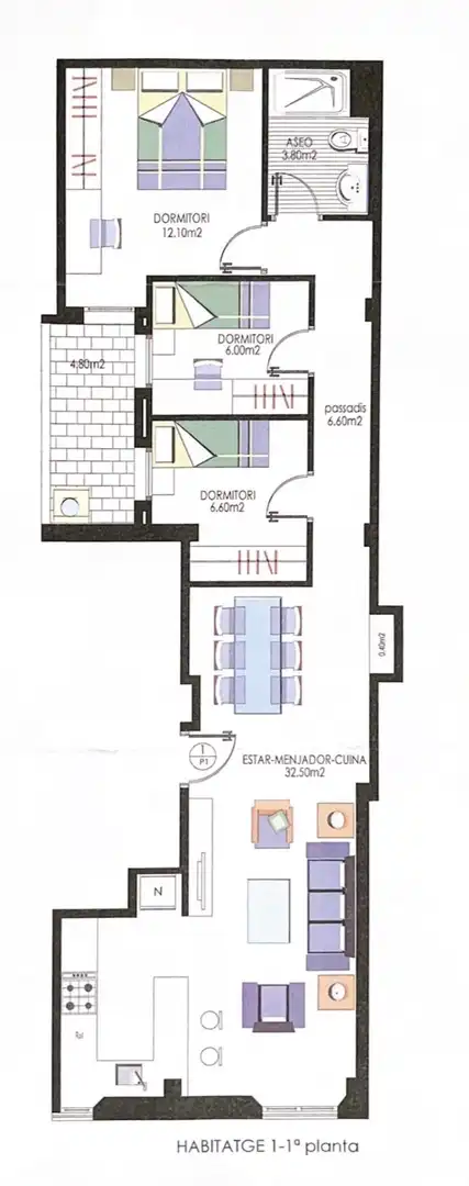 Piso en venta en Guissona con Calefacción y Parquet