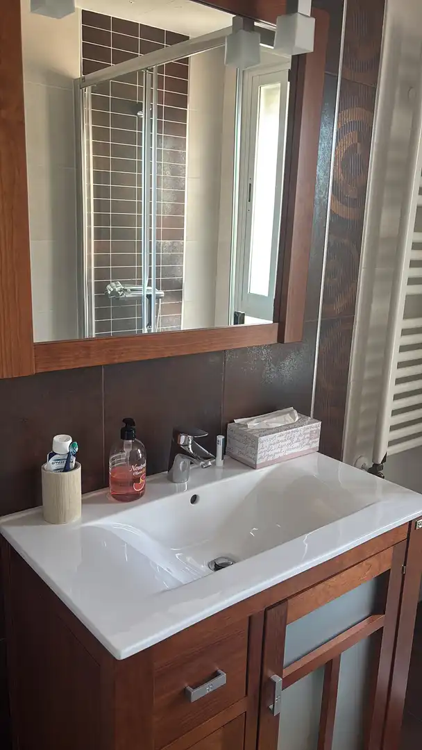 Flat for sale in Calle Parque de Cabañeros, 6, Larache Bathroom of Flat for sale in Ciudad Real with Air Conditioner, Heating and Private garden