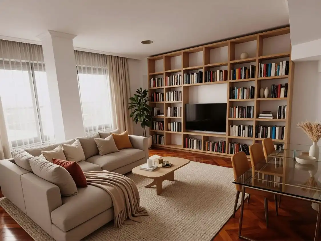 Piso en venta en Rúa Manuel Azaña, 12, Los Rosales Sala de estar de Piso en venta en A Coruña Capital con Calefacción, Parquet y Trastero