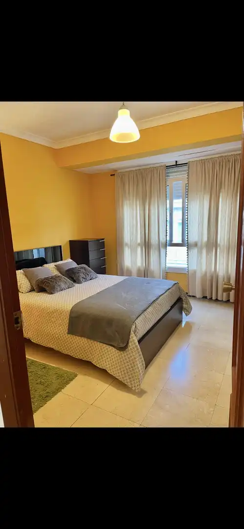 Bedroom of Flat for rent in Ferrol  with Heating, Furnished and Balcony