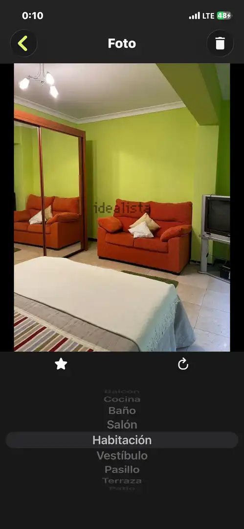 Bedroom of Flat for rent in Ferrol  with Heating, Furnished and Balcony