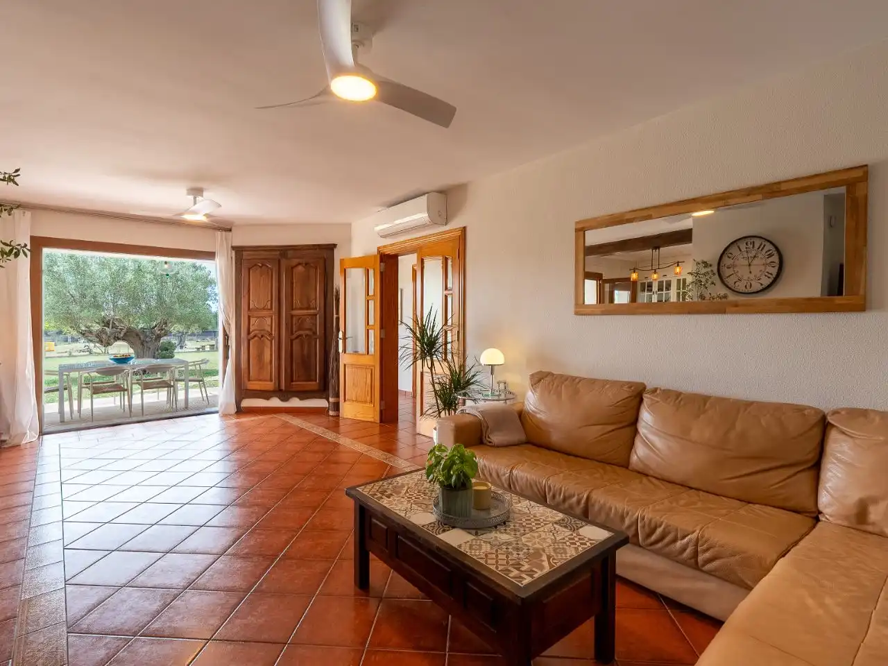 Living room of Country homes for sale in Bunyola  with Air Conditioner, Terrace and Swimming Pool