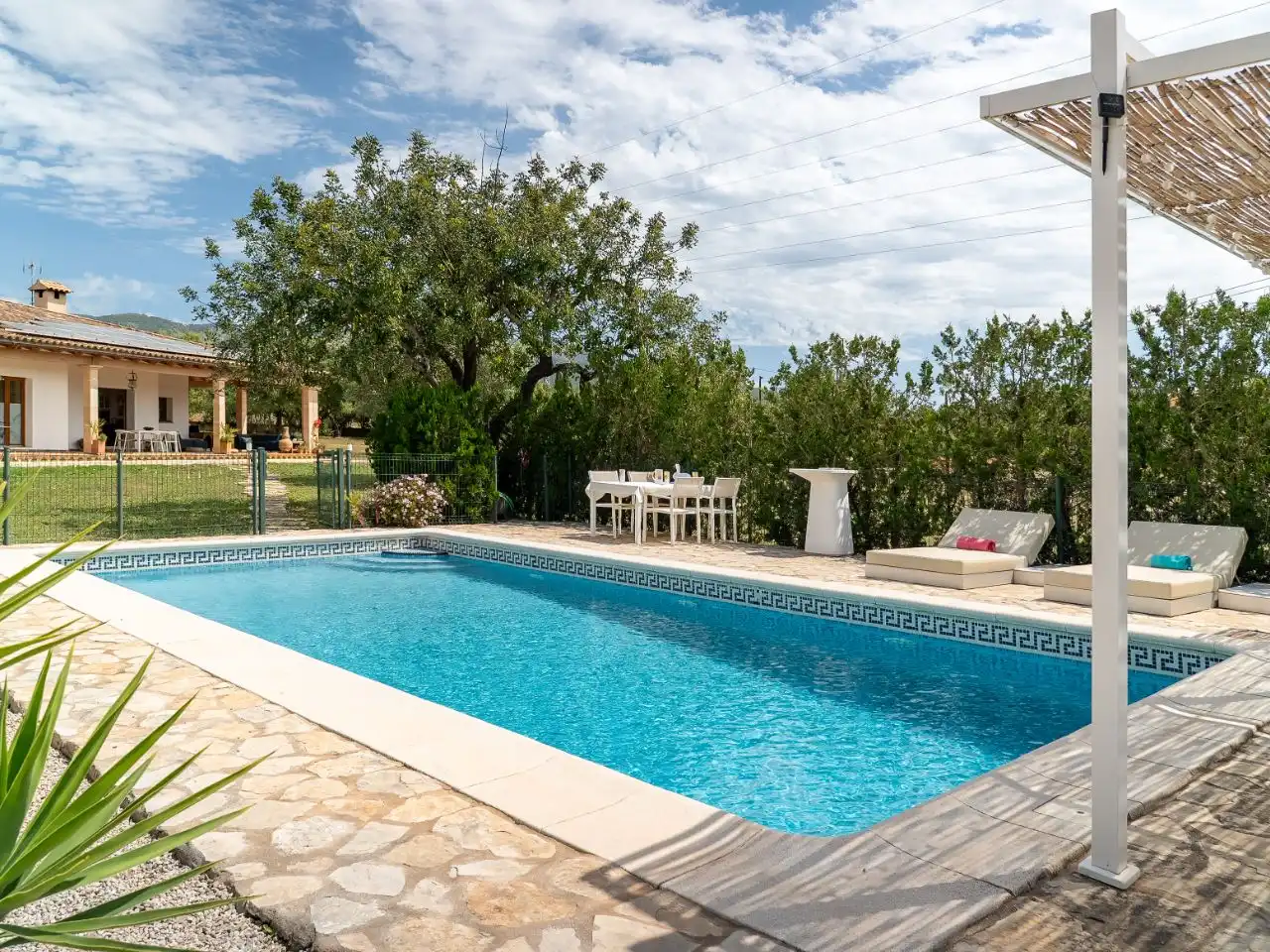 Swimming pool of Country homes for sale in Bunyola  with Air Conditioner, Terrace and Swimming Pool
