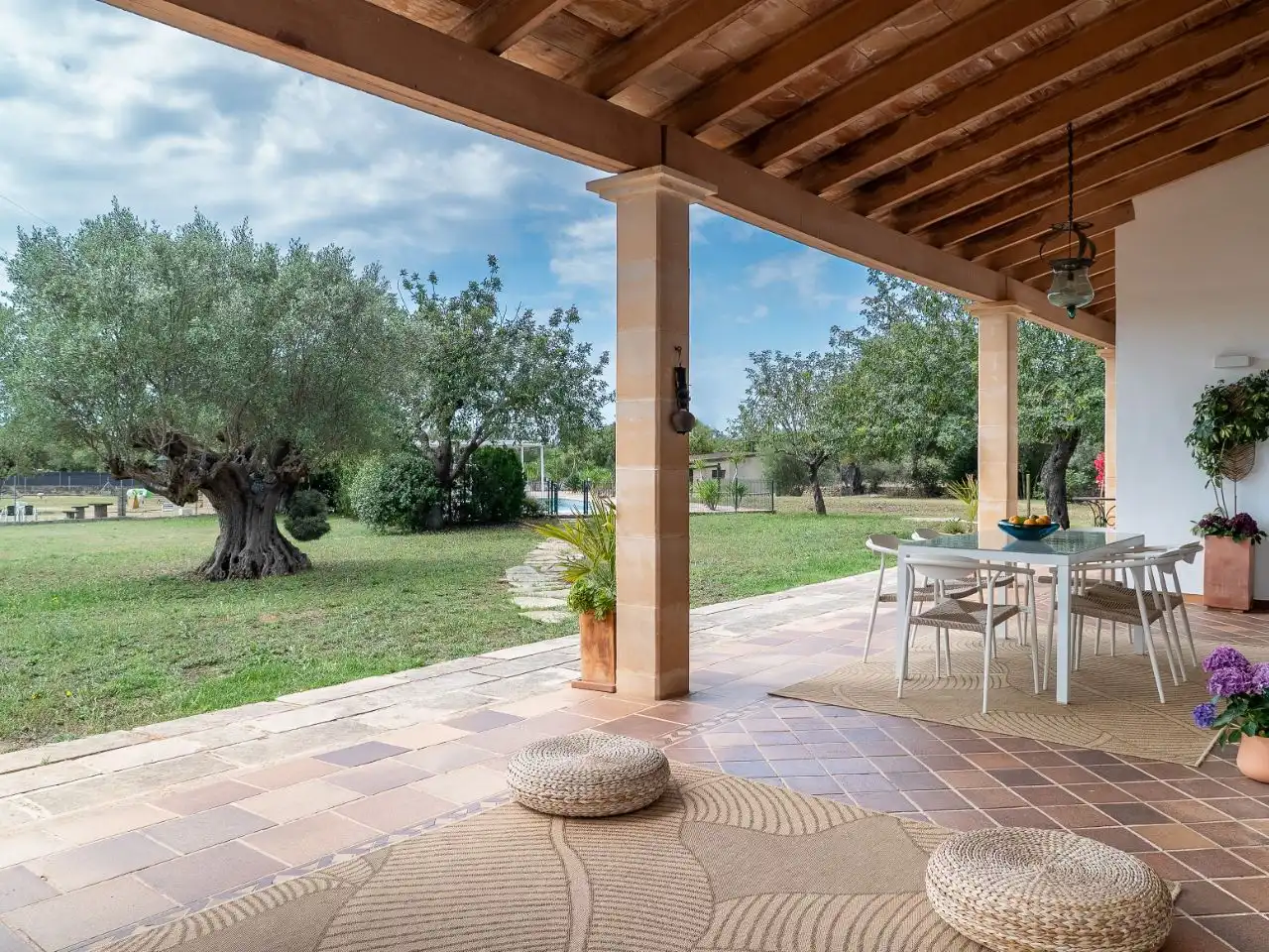 Terrace of Country homes for sale in Bunyola  with Air Conditioner, Terrace and Swimming Pool
