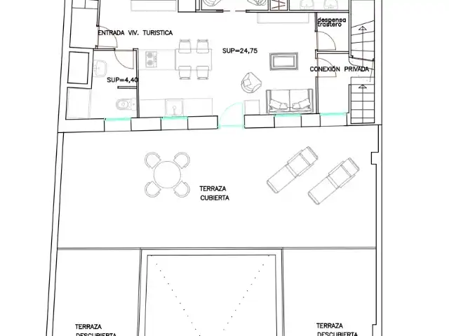 Casa adosada en venta en Antella con Terraza