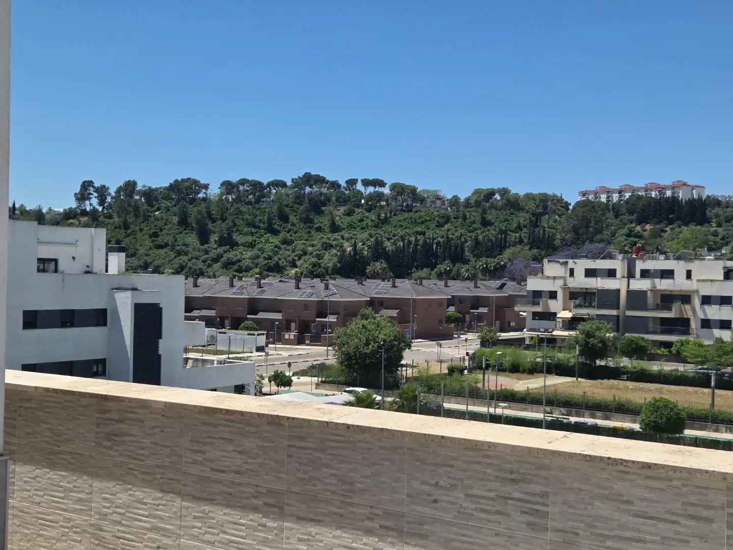 Attic for sale in Barrio Alto Exterior view of Attic for sale in San Juan de Aznalfarache with Air Conditioner, Terrace and Swimming Pool