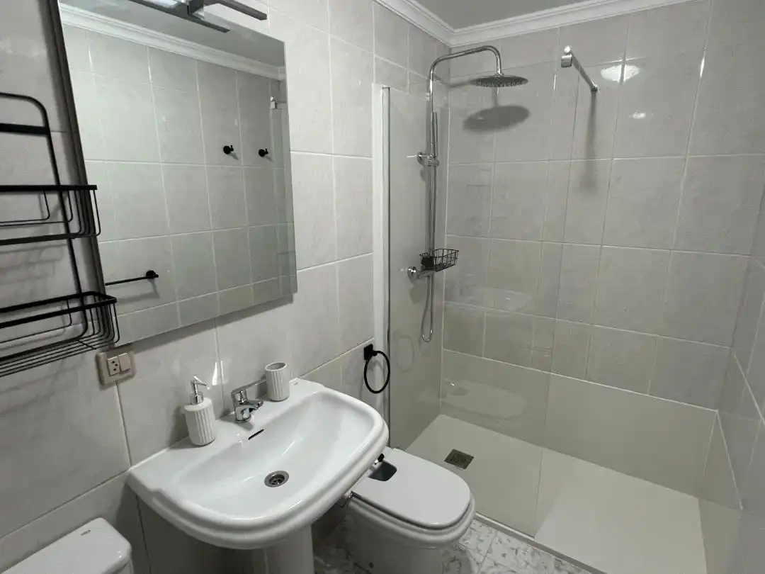 Bathroom of Flat for rent in Barreiros  with Terrace, Furnished and Community parking