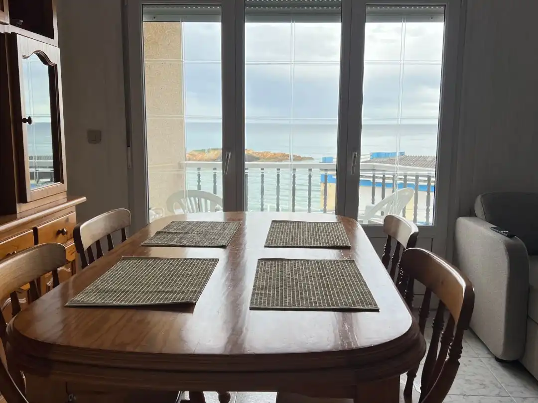 Dining room of Flat for rent in Barreiros  with Terrace, Furnished and Community parking