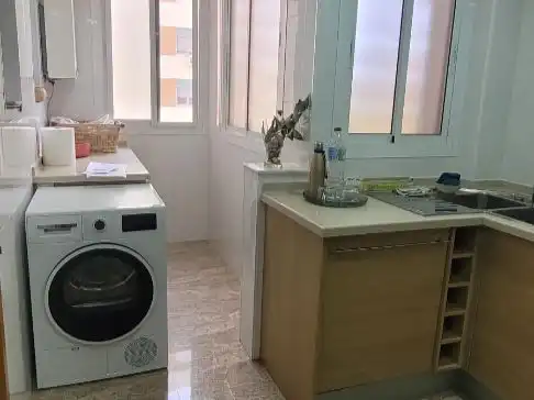 Küche von Wohnung zum Verkauf in Málaga Capital mit Klimaanlage und Terrasse