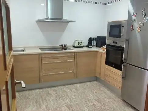 Küche von Wohnung zum Verkauf in Málaga Capital mit Klimaanlage und Terrasse