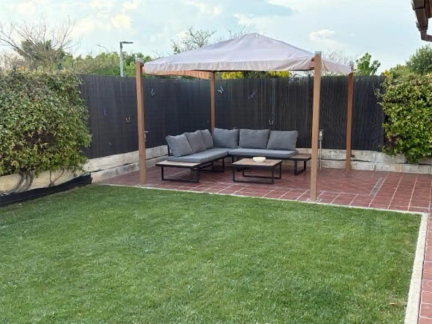 Terrace of Detached homes for rent in Villalobón  with Private garden and Furnished