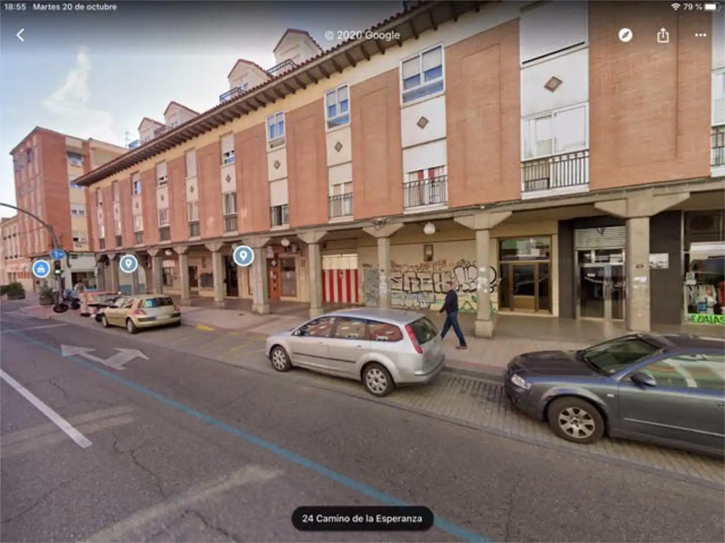 Vista exterior de Garaje de alquiler en Valladolid