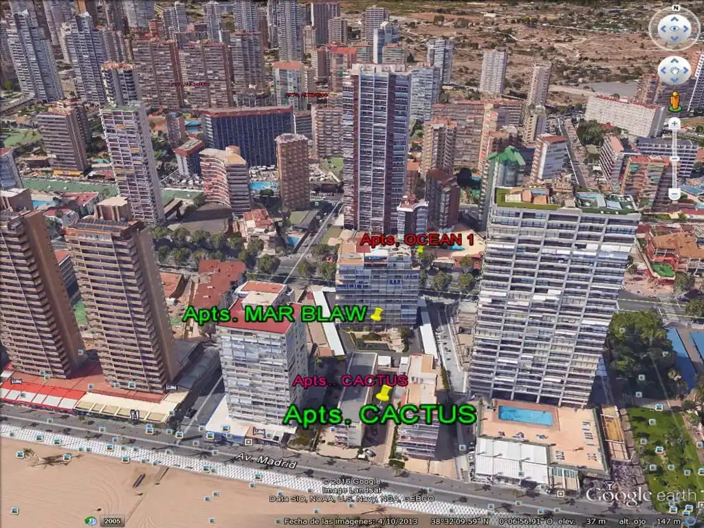Flat for sale in Avenida del Mediterráneo, 31, Playa Levante Exterior view of Flat for sale in Benidorm with Air Conditioner, Terrace and Swimming Pool
