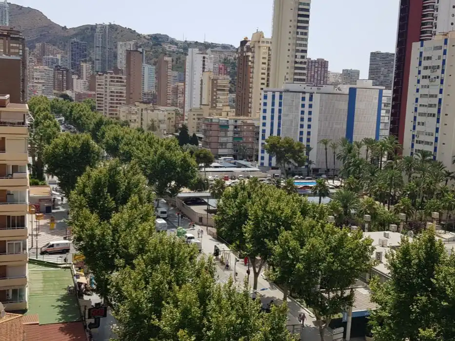 Flat for sale in Avenida del Mediterráneo, 31, Playa Levante Exterior view of Flat for sale in Benidorm with Air Conditioner, Terrace and Swimming Pool