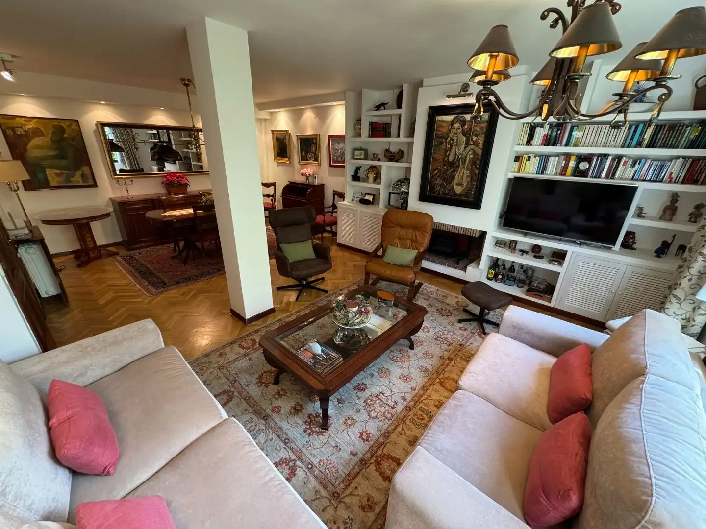 Wohnung zum Verkauf in Calle de Pérez Cidón, 18, Concepción Wohnzimmer von Wohnung zum Verkauf in Madrid mit Heizung, Privatgarten und Parkett
