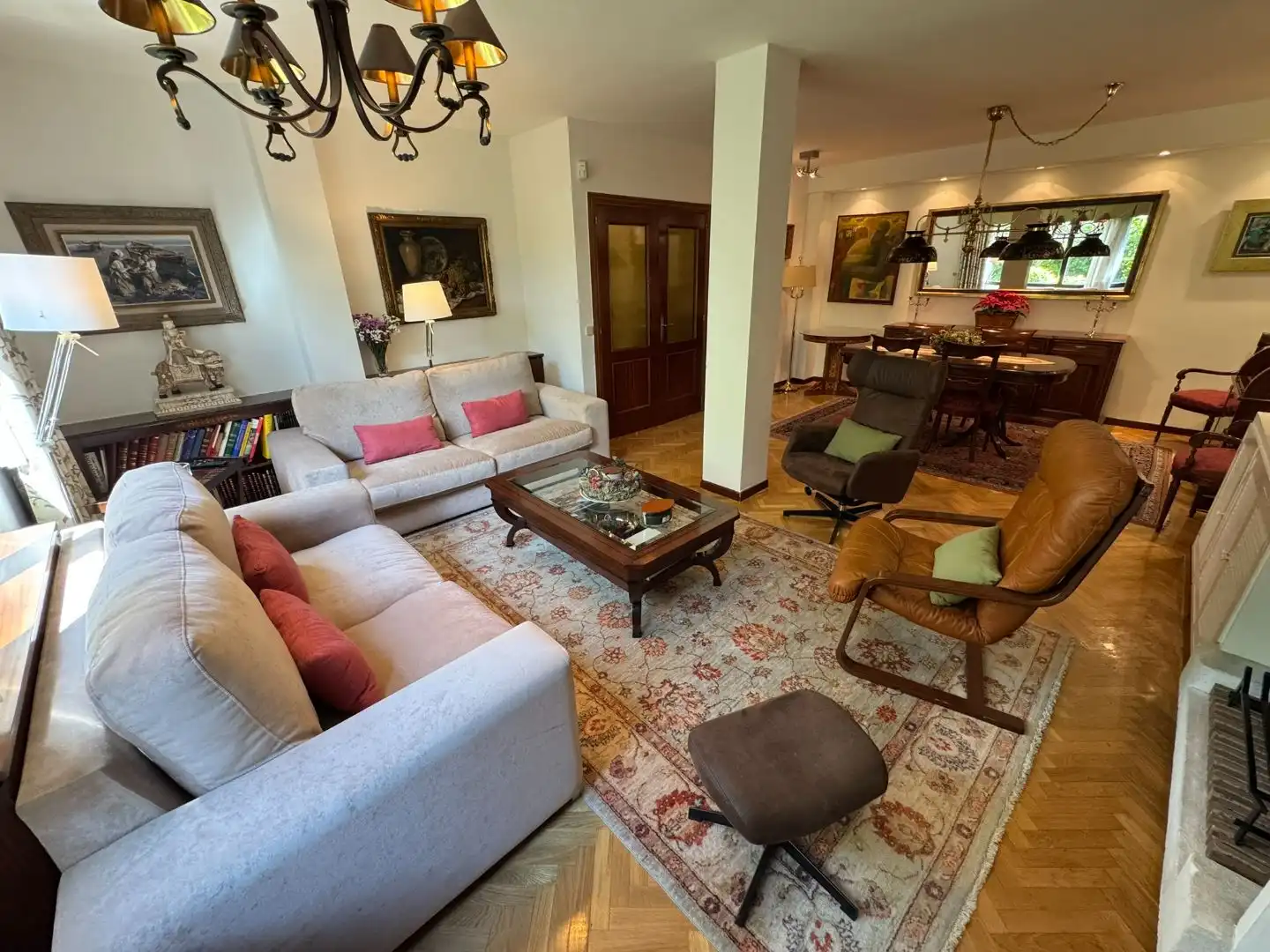 Wohnung zum Verkauf in Calle de Pérez Cidón, 18, Concepción Wohnzimmer von Wohnung zum Verkauf in Madrid mit Heizung, Privatgarten und Parkett