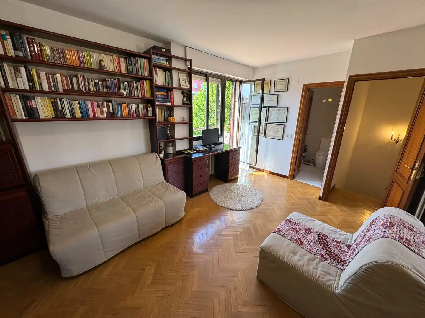 Wohnung zum Verkauf in Calle de Pérez Cidón, 18, Concepción Wohnzimmer von Wohnung zum Verkauf in Madrid mit Heizung, Privatgarten und Parkett