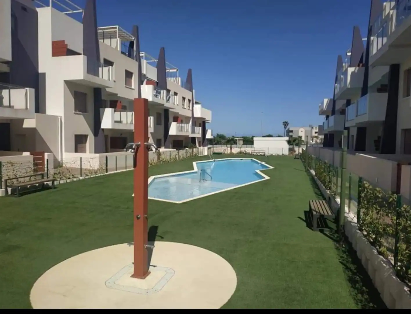 Pis de lloguer a Calle Pío XII, 112, Torre de la Horadada Piscina de Pis de lloguer en Pilar de la Horadada amb Aire condicionat, Calefacció i Jardí privat