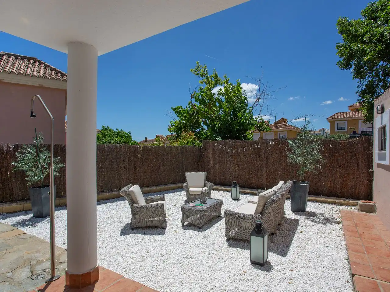 Terrassa de Casa o xalet en venda en Manilva amb Aire condicionat, Terrassa i Piscina