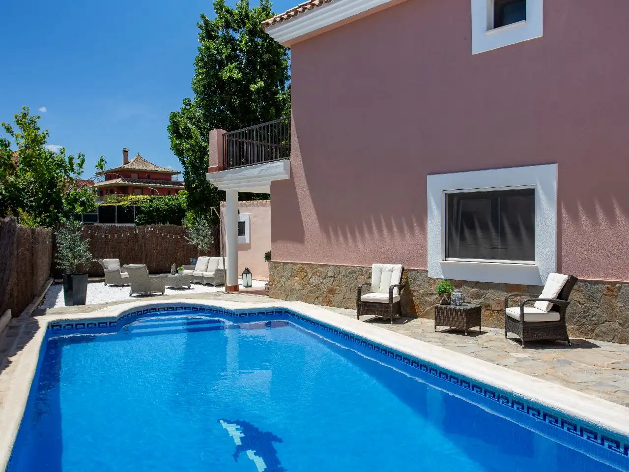 Piscina de Casa o xalet en venda en Manilva amb Aire condicionat, Terrassa i Piscina