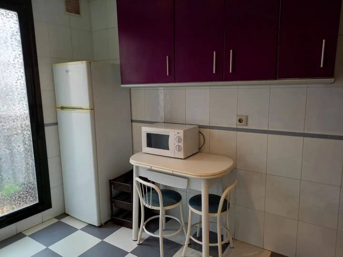 Kitchen of Flat for rent in Madrid  with Heating, Private garden and Terrace